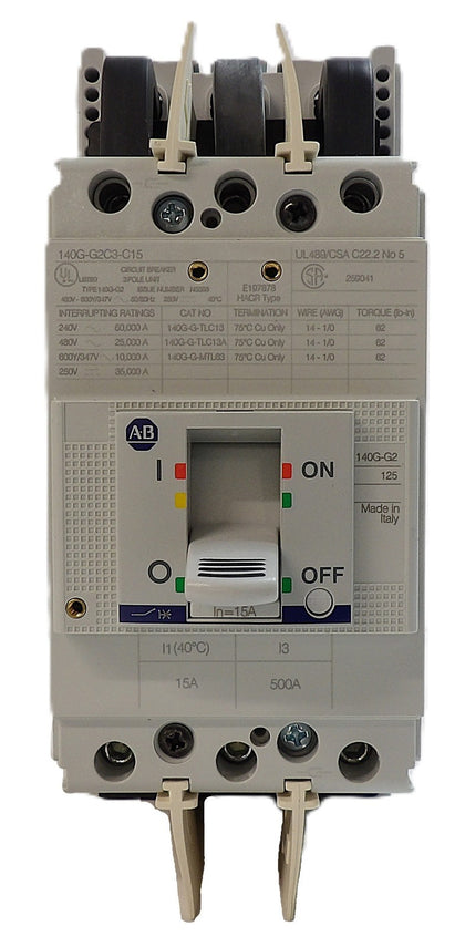 AB Allen-Bradley 140G-G2C3-C15 3-Pole Industrial Circuit Breaker New