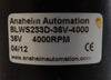 Anaheim Automation BLWS233D-36V-4000 Spin Motor S Cubed Flexi Lot of 2 Working