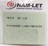 Ham-Let 767LP SS 1/2 Compression Tube Fitting Reseller Lot of 38 New Surplus