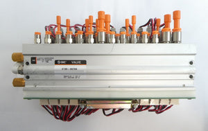 SMC ULUSP-01000-01 14-Port Pneumatic Manifold Assembly AMAT 0190-06706 Working S