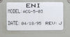 ENI ACG-5-03 RF Generator ACG-5 XL Untested As-Is