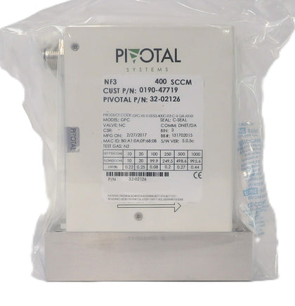 Pivotal Systems 32-02126 Mass Flow Controller MFC 400 SCCM NF3 New Surplus
