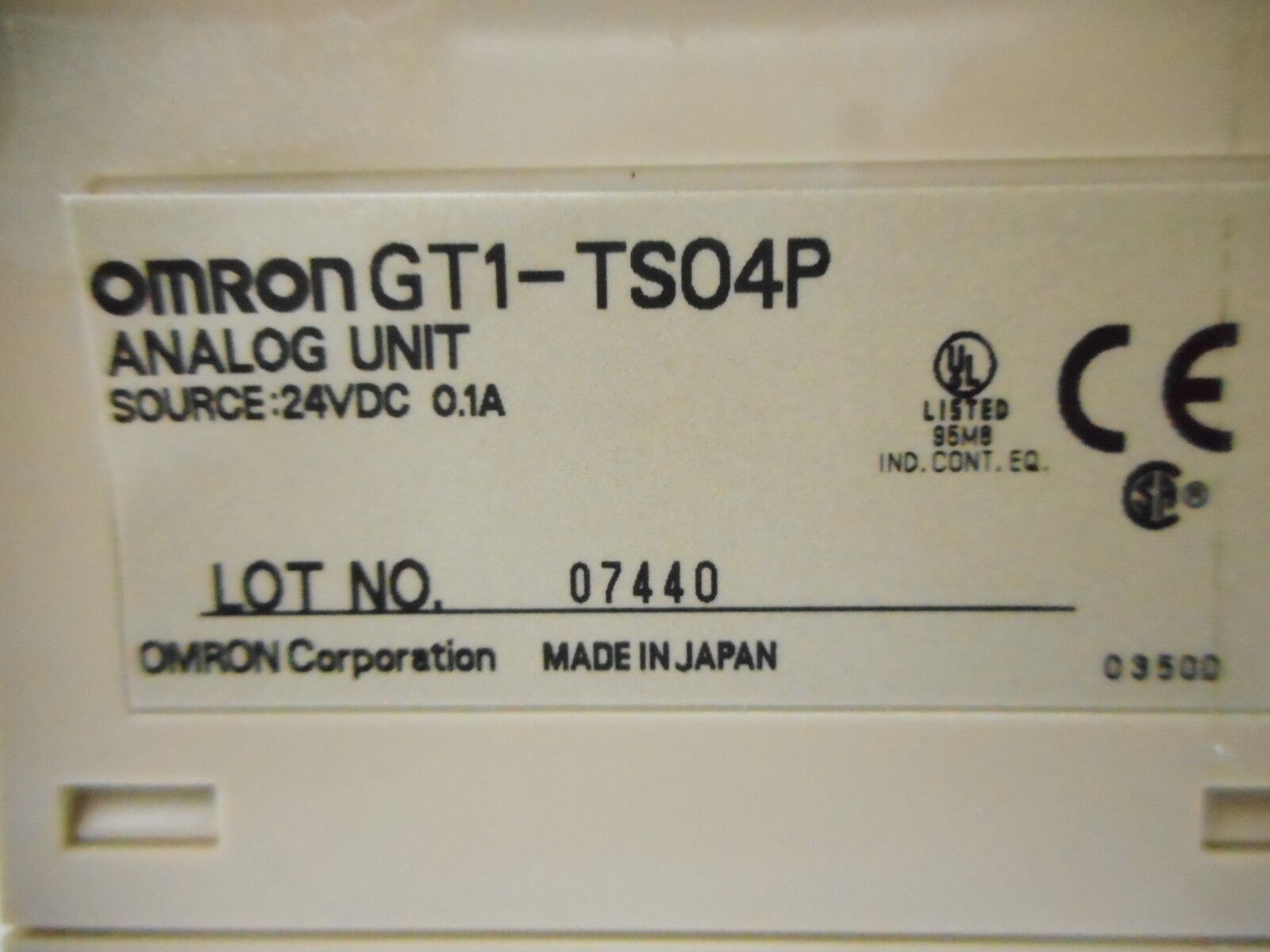 Omron GT1-TS04P Analog Unit PLC Module Reseller Lot of 4 Used Working