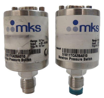 MKS Instruments 51B11TCA2BA010 Baratron Pressure Switch Lot of 2 Working