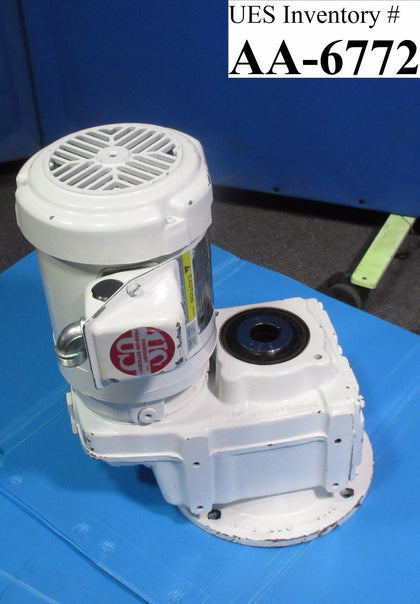 US Motors 6592A Motor & Gearbox Series 2000 .5 HP 3 PH 160 Ratio Used Working