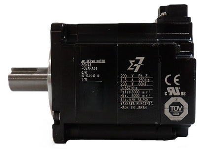 Yaskawa Electric SGM7A-02AFA61 AC Servo Motor Working Surplus