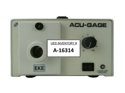 Schott 20800-118 Fiber Optic Light Source DCRIII Acu-Gage EKE Tested Working