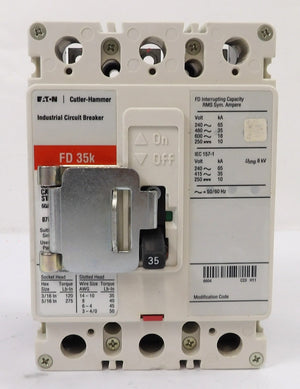 Eaton Cutler-Hammer 6639C94G88 Circuit Breaker FD3035L Lot of 4 Working Surplus