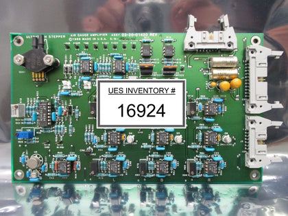 Ultratech Stepper 03-20-01420 Air Gauge Amplifier Board PCB 4700 Titan Used