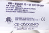 CTI-Cryogenics 0190-25016 On-Board IS-8F Cryopump AMAT Tested Not Working As-Is