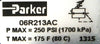 Parker 06R213AC 3/8" Pressure Regulator with Gauge New Surplus