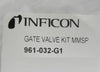 Inficon 961-032-G1 Gate Valve Kit with 059-0678 90° Elbow DN40CF New Surplus