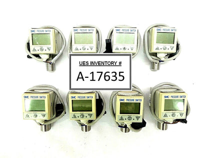 SMC ISE5B-02-27L-M-X122 Digital Pressure Switch ISE5B Lot of 8 Working Surplus