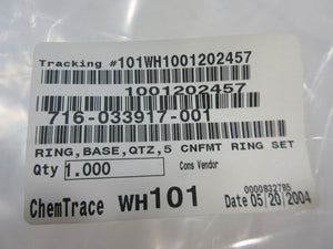 Lam Research 716-033917-001 Research Quartz Ring Base New