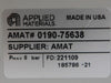 AMAT Applied Materials 0190-75638 13-Port Pneumatic Manifold Working