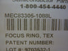 M.E.C. Tech MEC83305-1088L Focus Ring TEX Rev.A Reseller Lot of 3 New Surplus