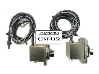 JEOL Column Cable Feed Through Assembly Set of 2 JWS-7555S SEM Working Surplus