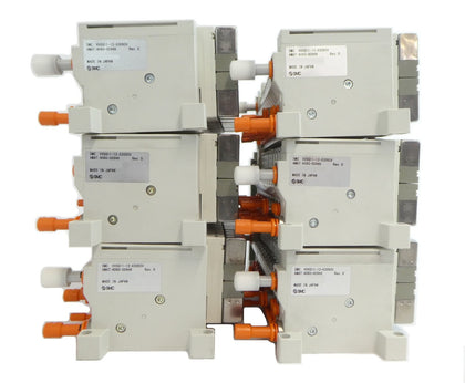 SMC VV5Q11-12-X3093V 12-Port Manifold AMAT 4060-00946 Lot of 6 Working Spare