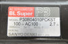 Sanyo Denki P30B04010PCKST AC Servo Motor BL Super P3 Lot of 2 Working Surplus
