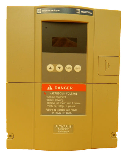 Telemecanique ATV18U29M2 1.5kW Inverter ALTIVAR 18 Square D Schneider Working