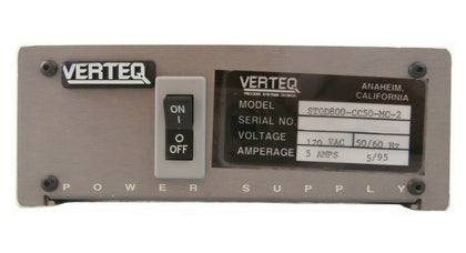 Verteq Process Systems STQD800-CC50-MC-2 Power Supply Working Surplus