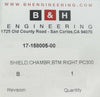 Novellus Systems 17-158005-00 Bottom Right Chamber Shield PC300 New Surplus