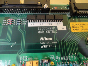 Nikon 2S005-228-3 Relay Control Board PCB MCR-CNTRL2 Optistation 7 Used Working