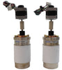 Meiden SCV-1525P65 SCV-201P65 Variable Vacuum Capacitor Lot of 2 Working
