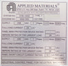 AMAT Applied Materials 0195-14443 Industrial Control Panel Working Surplus