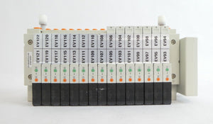 SMC 0190-54301 0190-54299 15-Port Pneumatic Manifold Lot of 6 Working Surplus