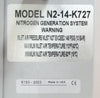 Parker Balston N2-14-K727 LC/MS Nitrogen Generator System Working