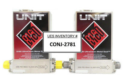 UNIT Instruments UFC-8160 Mass Flow Controller MFC Lot of 2 Mattson 37100594 New