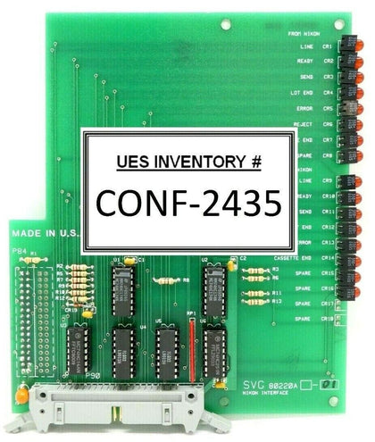SVG Silicon Valley Group 80220A-01 Nikon Interface Board PCB Working Surplus