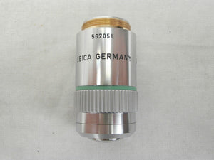 Leica 567051 Microscope Objective PL Fluotar 20x/0.45 ∞/- KLA 2132 Working Spare