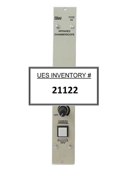 GW Electronics Type 43 Infrared Chamberscope JEOL JSM-6300/6400F Working Surplus