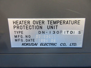 Kokusai Electric DN-130P(TD)S Overheat Protector Kokusai DD-1203V Used Working
