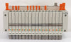 SMC VV5Q11 16-Port Pneumatic Manifold VV5Q11-16-X1602 VV5Q11-16-X1602V Lot of 2