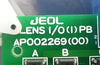 JEOL AP002269(00) Lens I/O PCB Card LENS I/O(1) PB JSM-6300F SEM Working Surplus