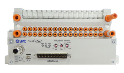 SMC VV5Q11-16-X1602V 16-Port Manifold EX420-SDN2 AMAT Working Surplus