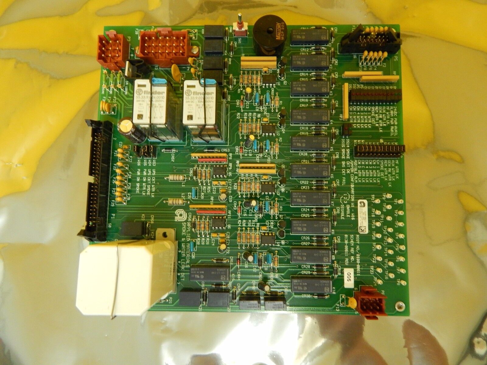 AMAT Applied Materials 0100-00611 Smoke & Water Leak Detector Board PCB Used