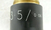 Bio-Rad 3.5/0.06 Microscope Objective Quaestor Q7 Measurement System Working