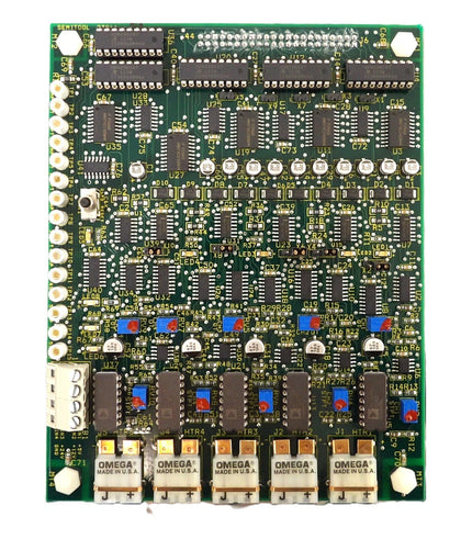 Semitool 23861-519 5-Channel Overtemp Board DEG Anneal Control PCB Working
