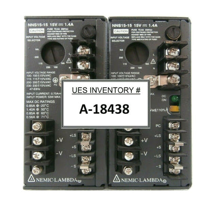 Nemic-Lambda NNS15-5 Power Supply Reseller Lot of 2 Hitachi I-900SRT Working