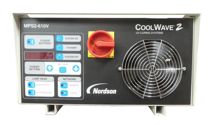 Nordson 1612278 UV Curing Systems MPS2-610V CoolWave 2 CW2 610V Working Surplus