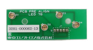 TEL Tokyo Electron 3281-000062-13 Prealigner LED 78 PCB 1208-001195-11 P-8 Spare