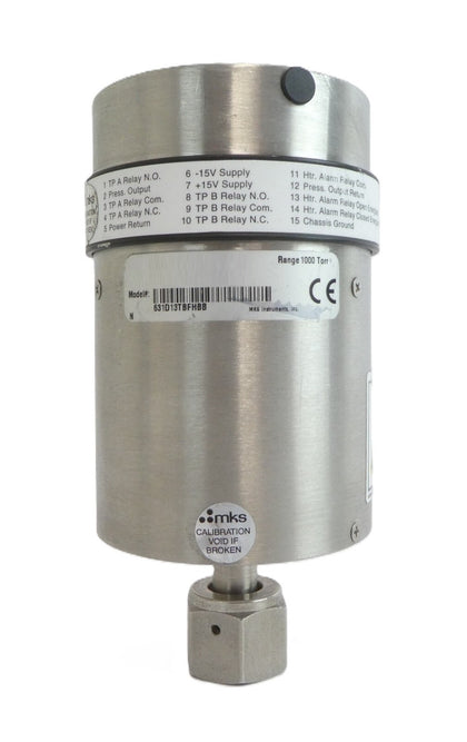 MKS Instruments 631D13TBFHBB Baratron Capacitance Manometer Type 631 Working