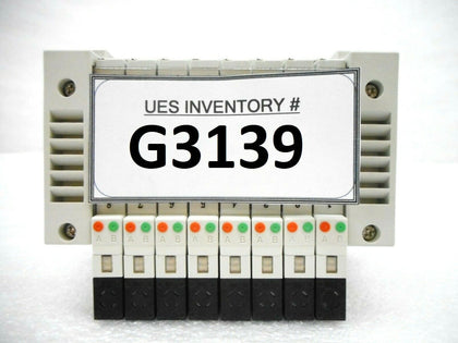 SMC VV5Q11-08-DAJ00906 8-Port Pneumatic Manifold ASM 50-125207A19 New