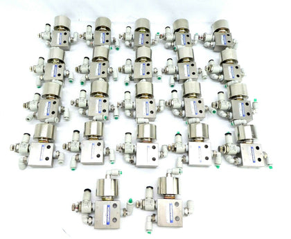 Koganei 31P Air-Piloted Valve TAC 34AL Operator TEL Lithius Lot of 22 Working