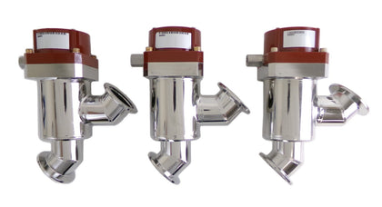 MKS Instruments 99Q0652 Pneumatic Angle Valve Reseller Lot of 3 Working Surplus
