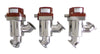 MKS Instruments 99Q0652 Pneumatic Angle Valve Reseller Lot of 3 Working Surplus